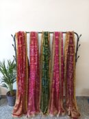 Red Bandhini Dupatta With all over Lace