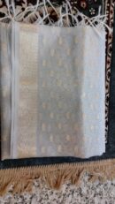 Silver Color Pure Organza Zari Woven Design